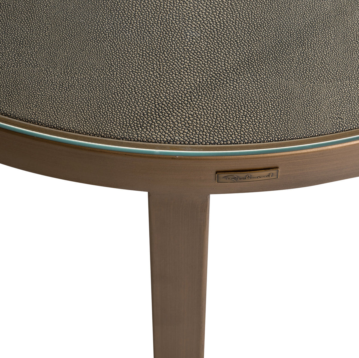 Salontafel Bloomville brass shagreen incl. glass tops (Set of 2)