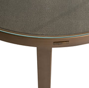 Salontafel Bloomville brass shagreen incl. glass tops (Set of 2)