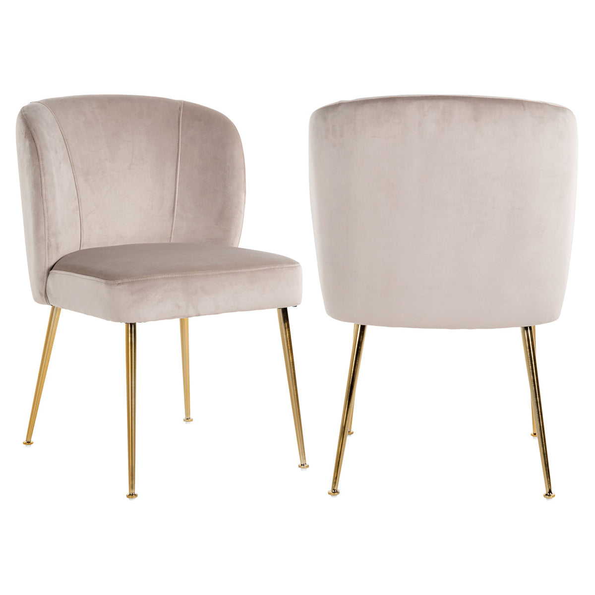 Eetkamerstoel Cannon khaki velvet