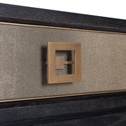 Console Bloomville brass shagreen