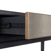 Console Bloomville brass shagreen