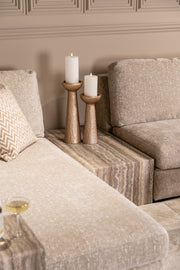 Sofa-element Dulce grey coffee table
