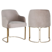 Eetkamerstoel Hadley khaki velvet fire retardant