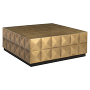Salontafel Collada brushed gold incl. glass top