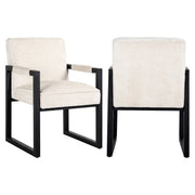 Eetkamerstoel Beck white chenille