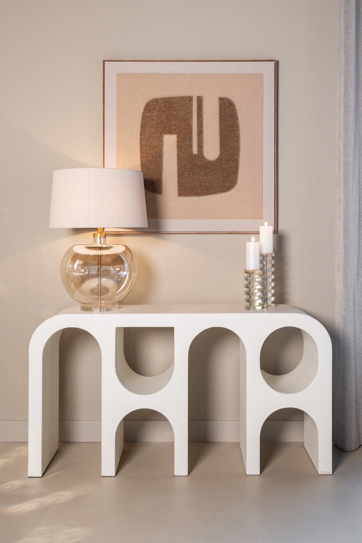 Console Bloomstone white 150