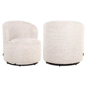Lounge stoel Jackie lovely cream swivel kids
