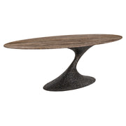 Eettafel Russo ash brown oval 235