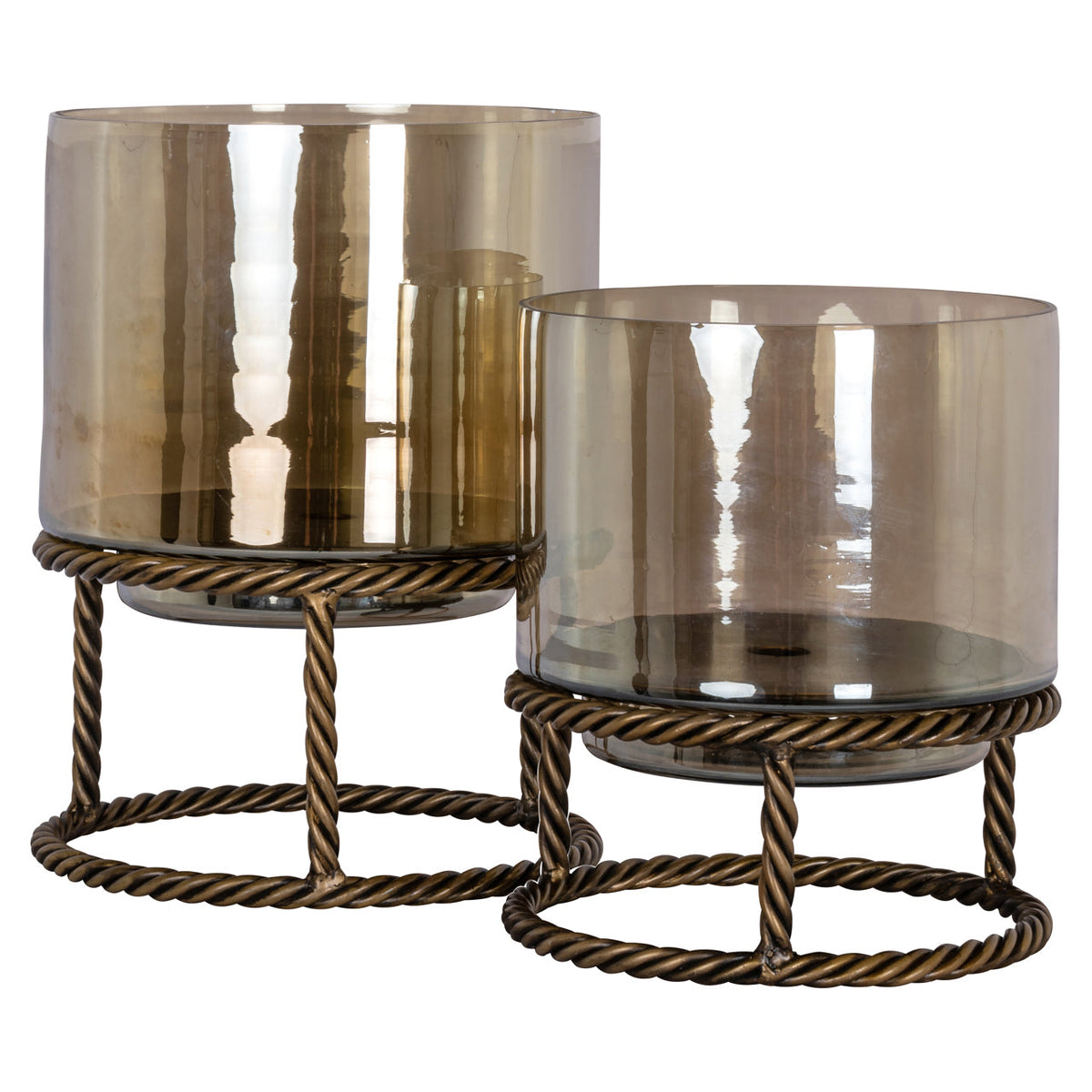 Windlicht Ropia brass antique small
