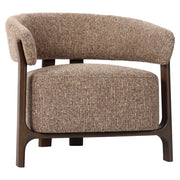 Lounge stoel Dalara brown tweed