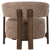 Lounge stoel Dalara brown tweed