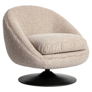 Lounge stoel Nodo natural chunky swivel