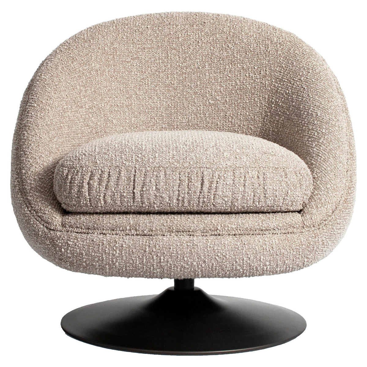 Lounge stoel Nodo natural chunky swivel