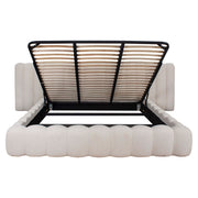 Bed Cupidon cream fancy 180x210 (mattress size (excl.)) with storage