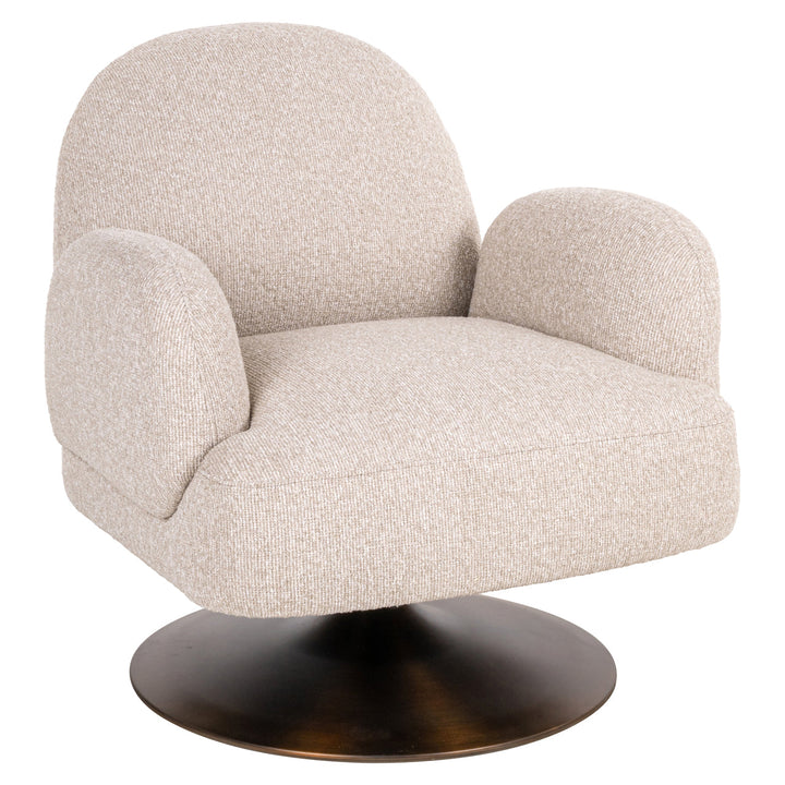 Lounge stoel Kagney biscotti swivel