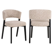 Eetkamerstoel Zeno beige leopard