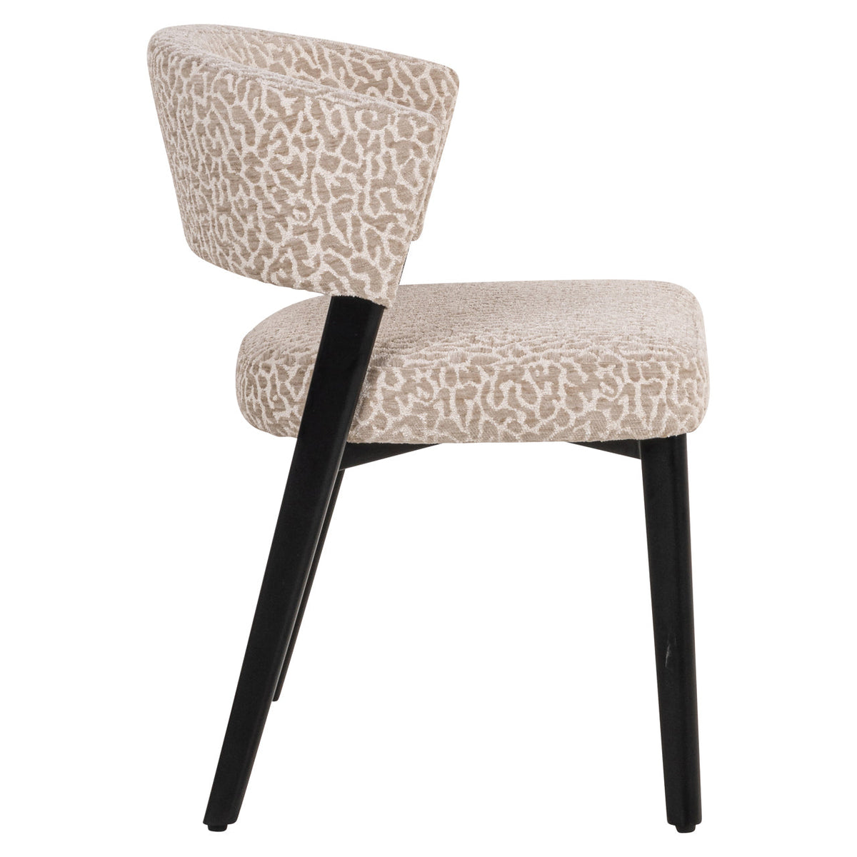 Eetkamerstoel Zeno beige leopard