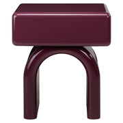 Nachtkastje Bennet burgundy 1-drawer