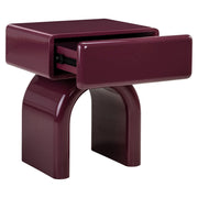 Nachtkastje Bennet burgundy 1-drawer