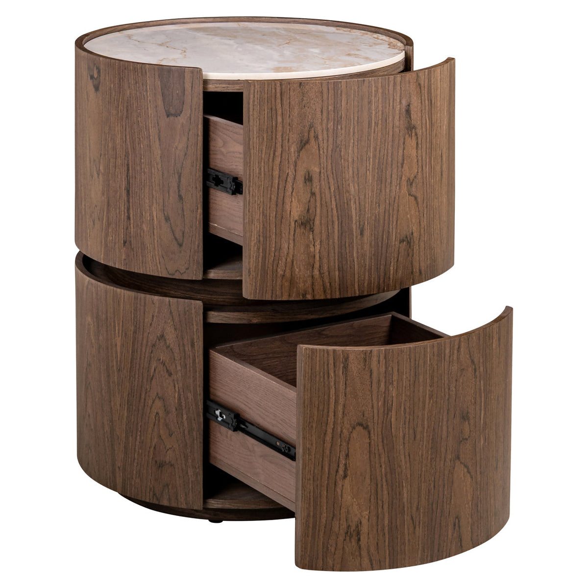 Nachtkastje Ellery brown 2-drawers