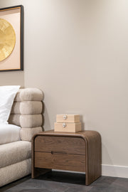 Nachtkastje Bedford brown 2-drawers