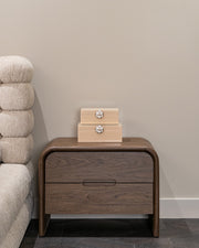 Nachtkastje Bedford brown 2-drawers