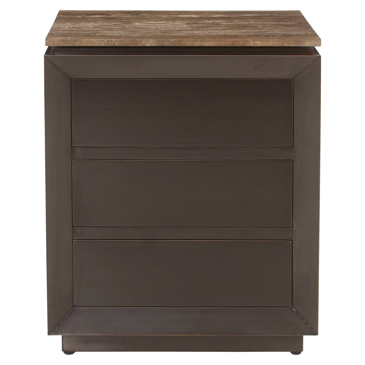 Nachtkastje Russo ash brown 3-drawers