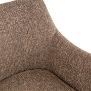 Eetkamerstoel Aldo brown tweed swivel
