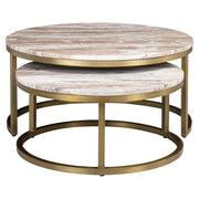 Salontafel Bottega Blush beige (Set of 2)