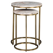 Bijzettafel Bottega Blush beige (Set of 2)