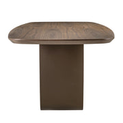 Eettafel Windsor walnut 230 brass base