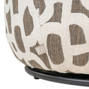 Lounge stoel Kaya weave brown swivel