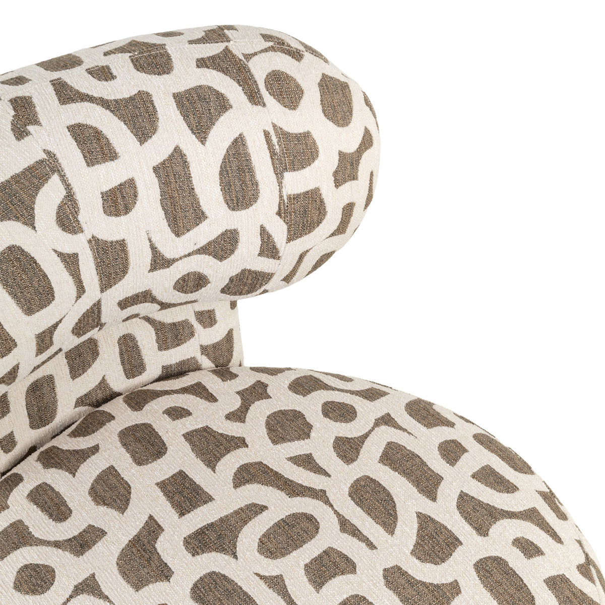 Lounge stoel Kaya weave brown swivel