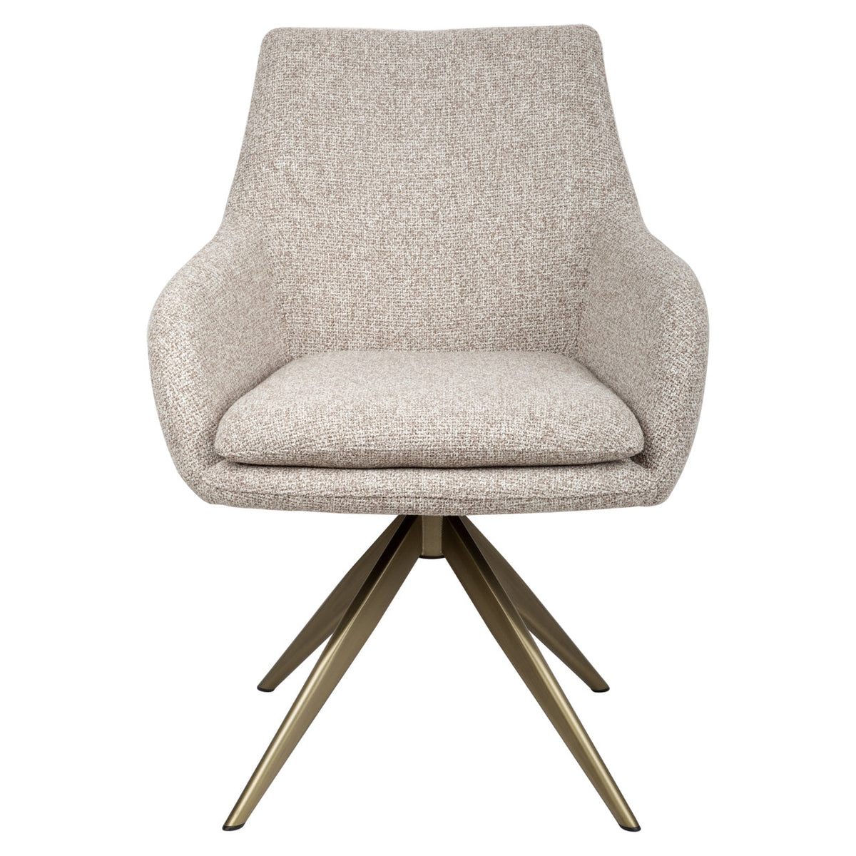 Eetkamerstoel Lisonne cayenne brown swivel fire retardant