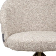 Eetkamerstoel Zendaya cayenne brown swivel fire retardant