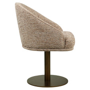 Eetkamerstoel Beverly mocca linear swivel