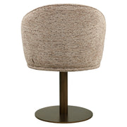 Eetkamerstoel Beverly mocca linear swivel