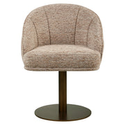 Eetkamerstoel Beverly mocca linear swivel