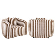 Lounge stoel Luxandra stripes sand
