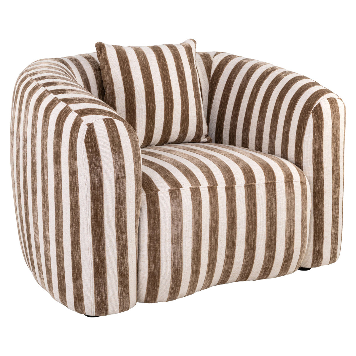 Lounge stoel Luxandra stripes sand