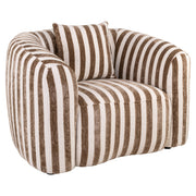 Lounge stoel Luxandra stripes sand