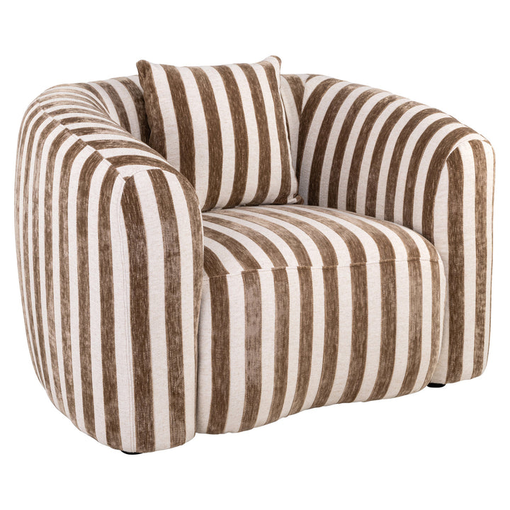 Lounge stoel Luxandra stripes sand
