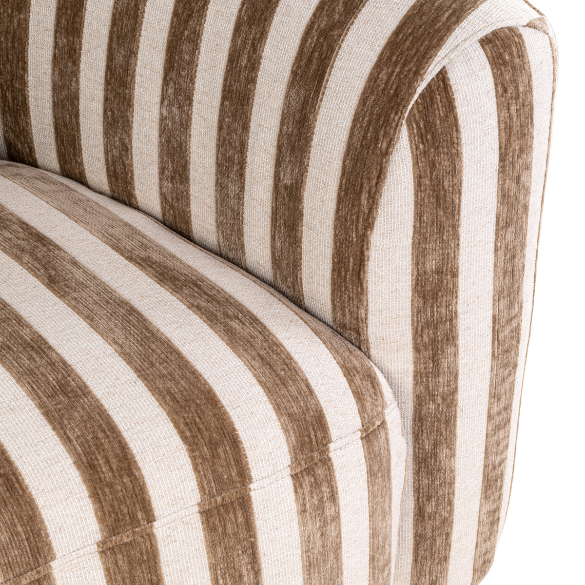 Lounge stoel Luxandra stripes sand