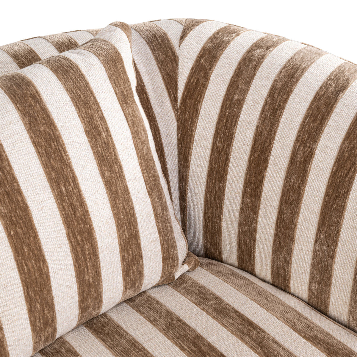 Lounge stoel Luxandra stripes sand