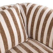 Lounge stoel Luxandra stripes sand