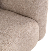 Lounge stoel Luxandra sand tweed fire retardant