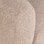 Lounge stoel Luxandra sand tweed fire retardant