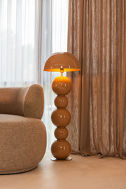 Vloerlamp Hasden mocha mousse
