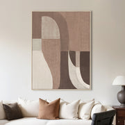 Wall art Tatu left brown
