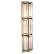 Wandlamp Opal brass antique